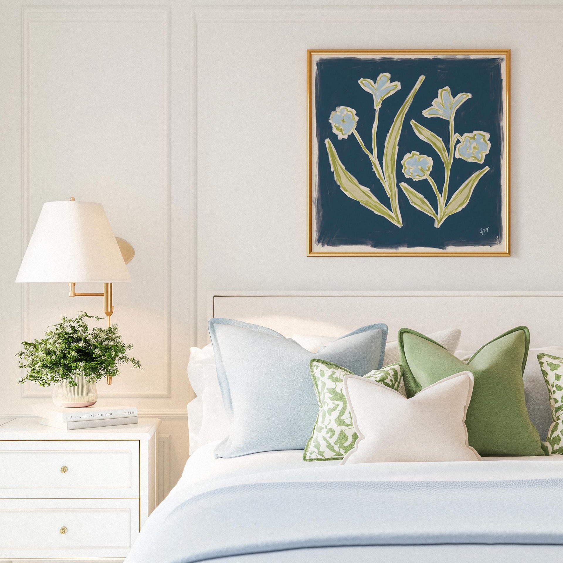 Garden Blooms – Navy