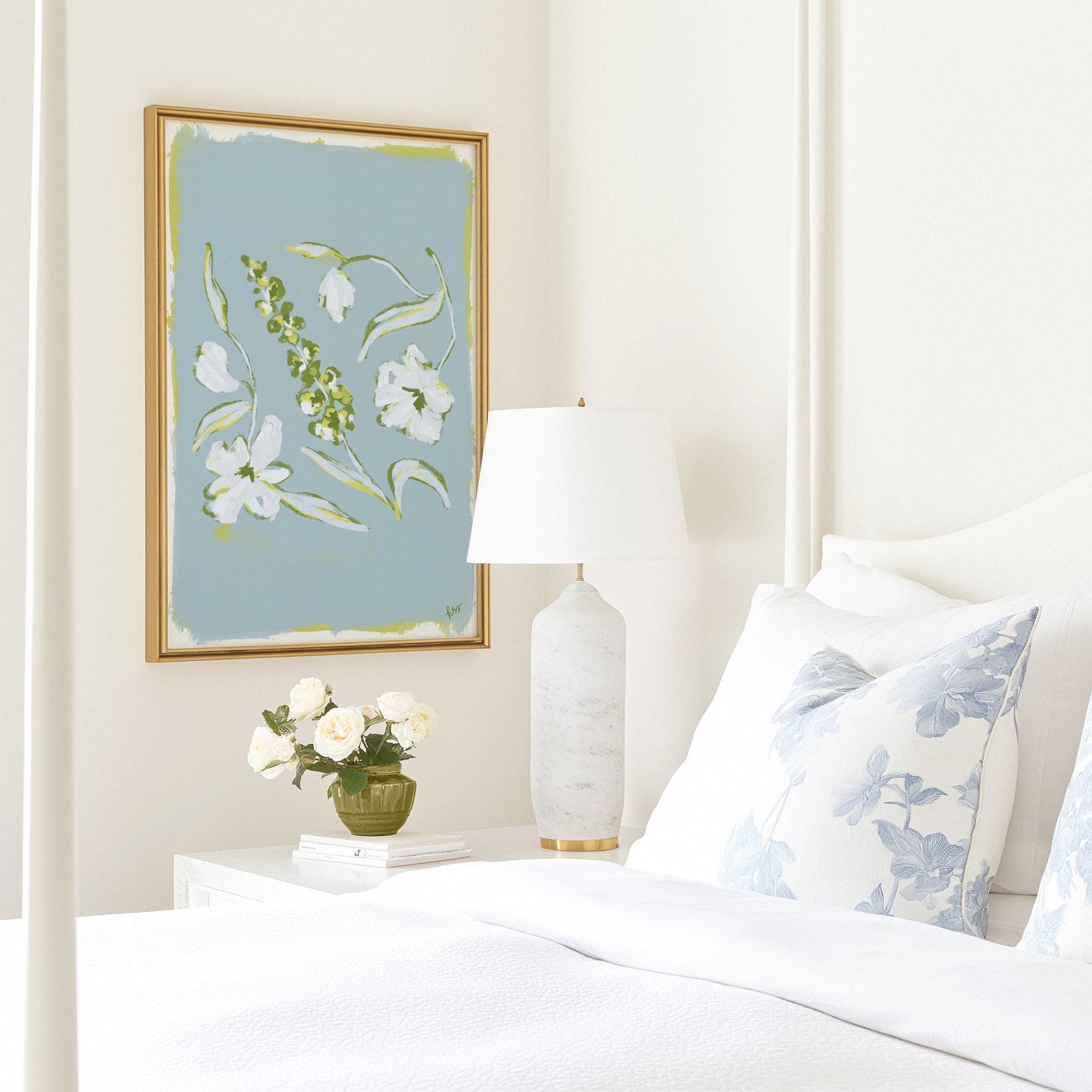 Painterly Arrangement – Dusty Blue