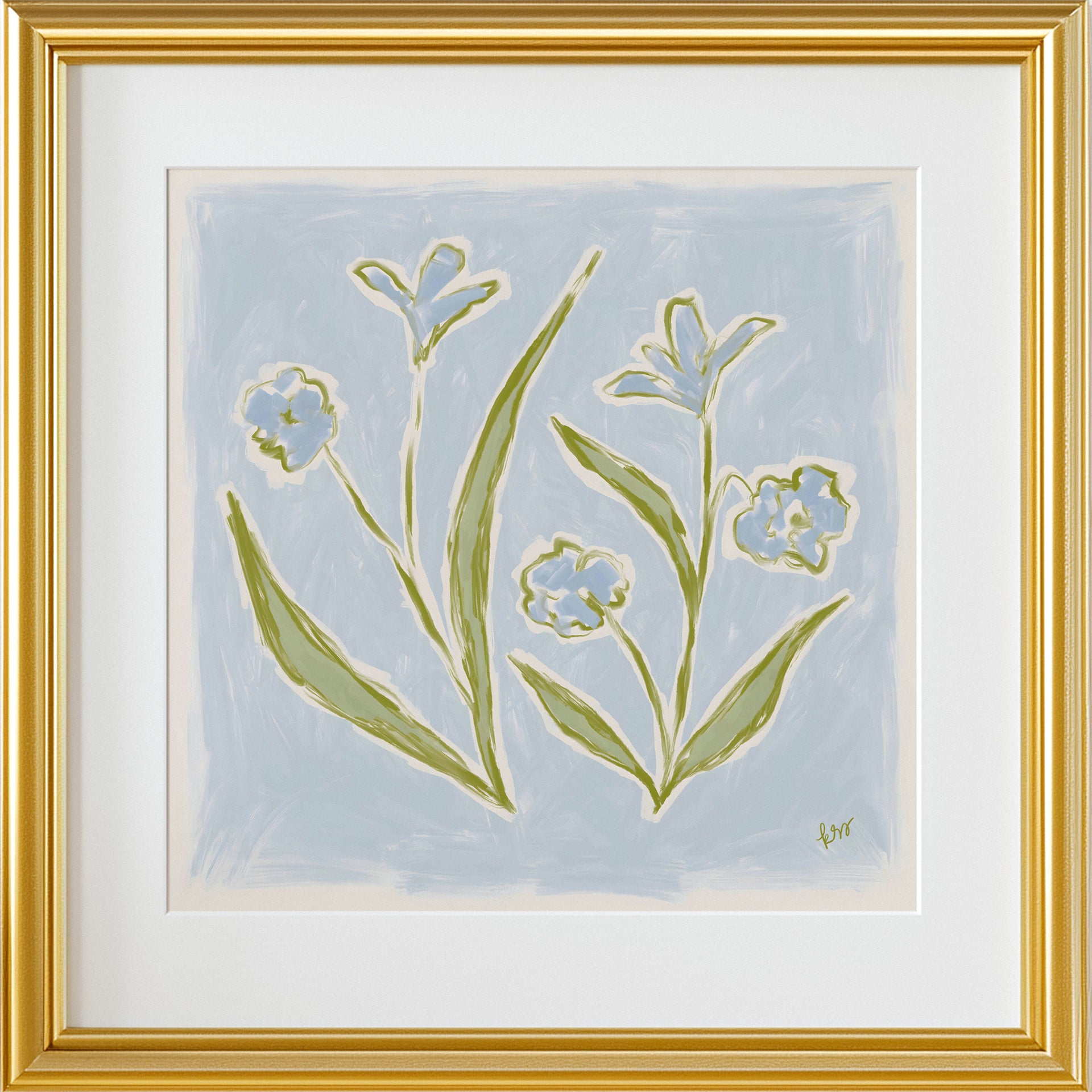 Garden Blooms – Sky Blue