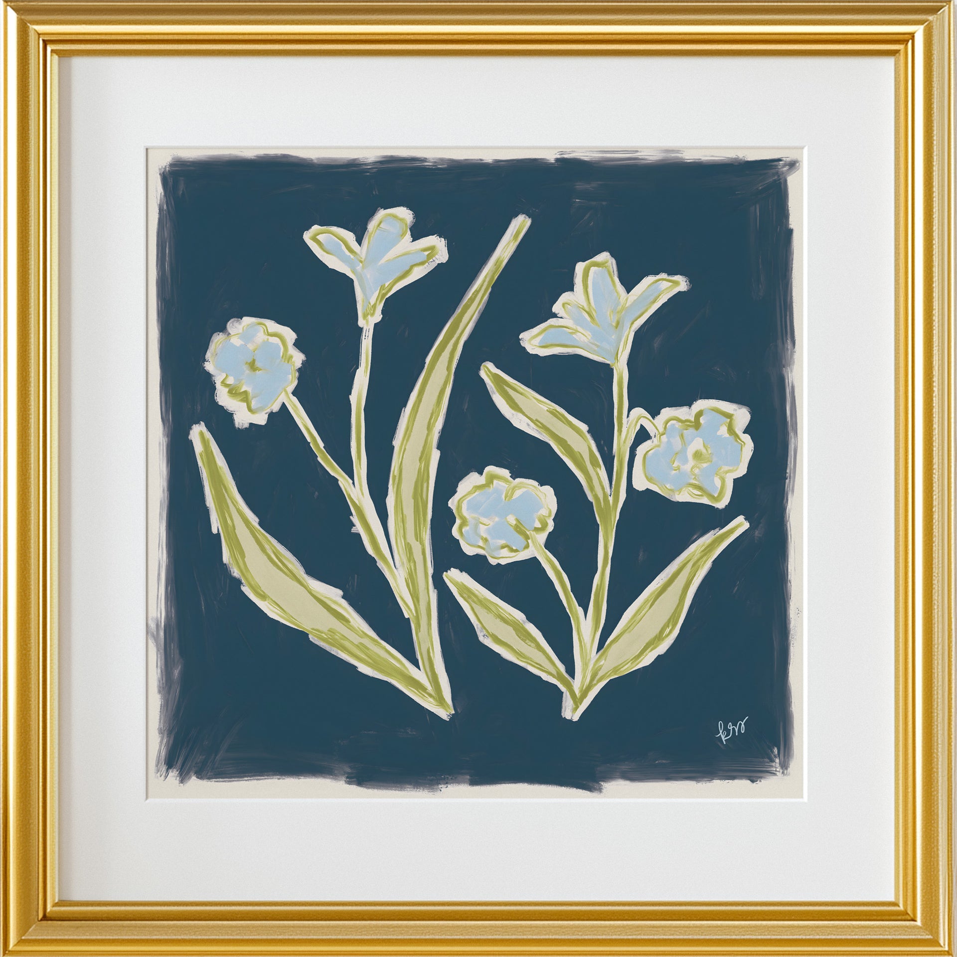 Garden Blooms – Navy