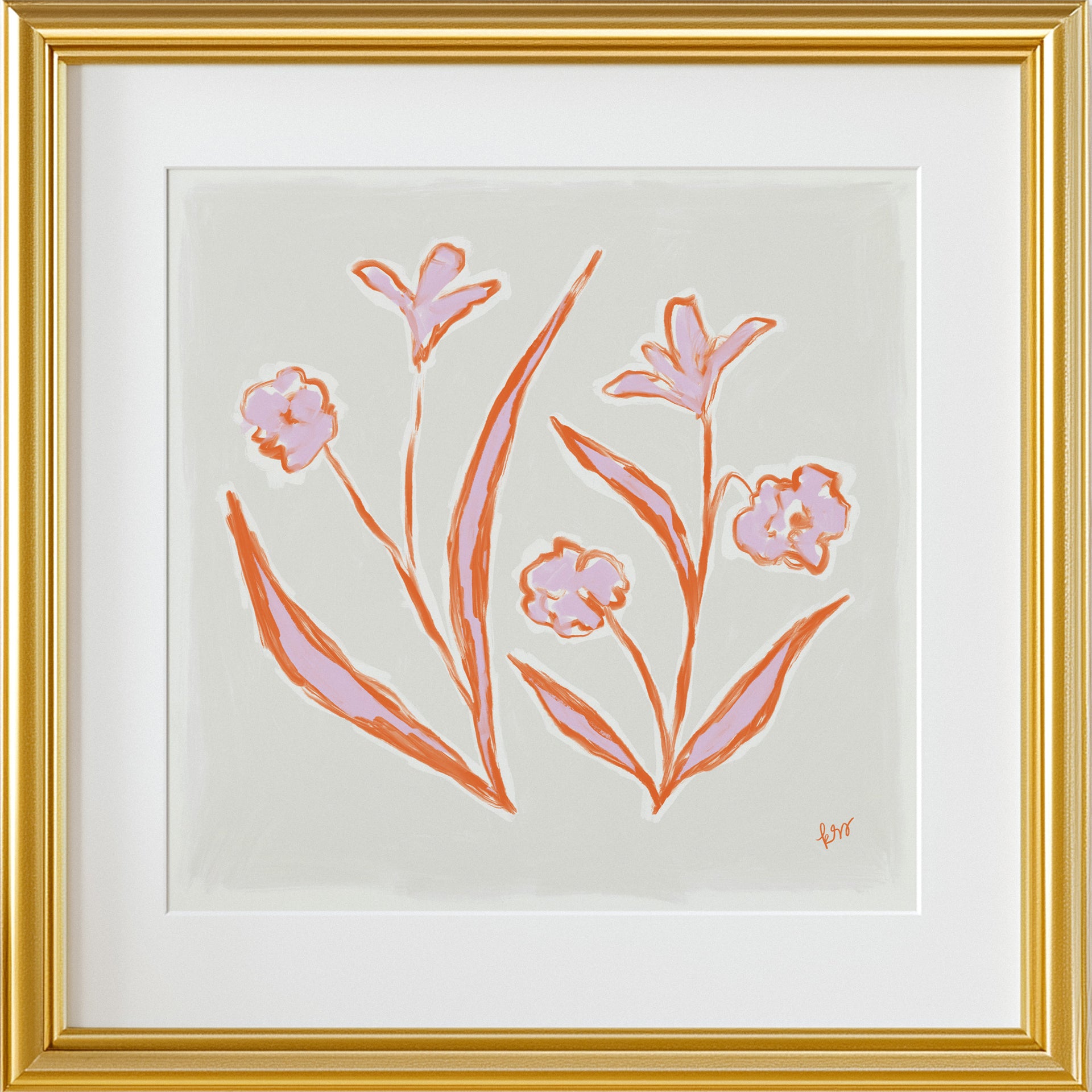 Garden Blooms – Warm Red