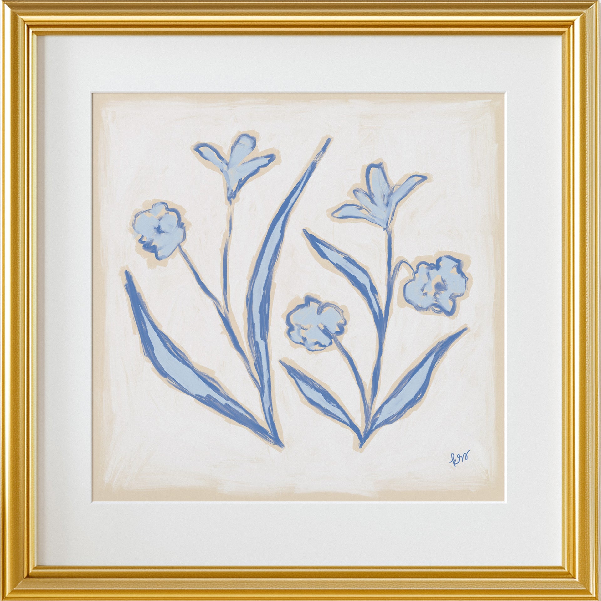 Garden Blooms – Shades of Blue