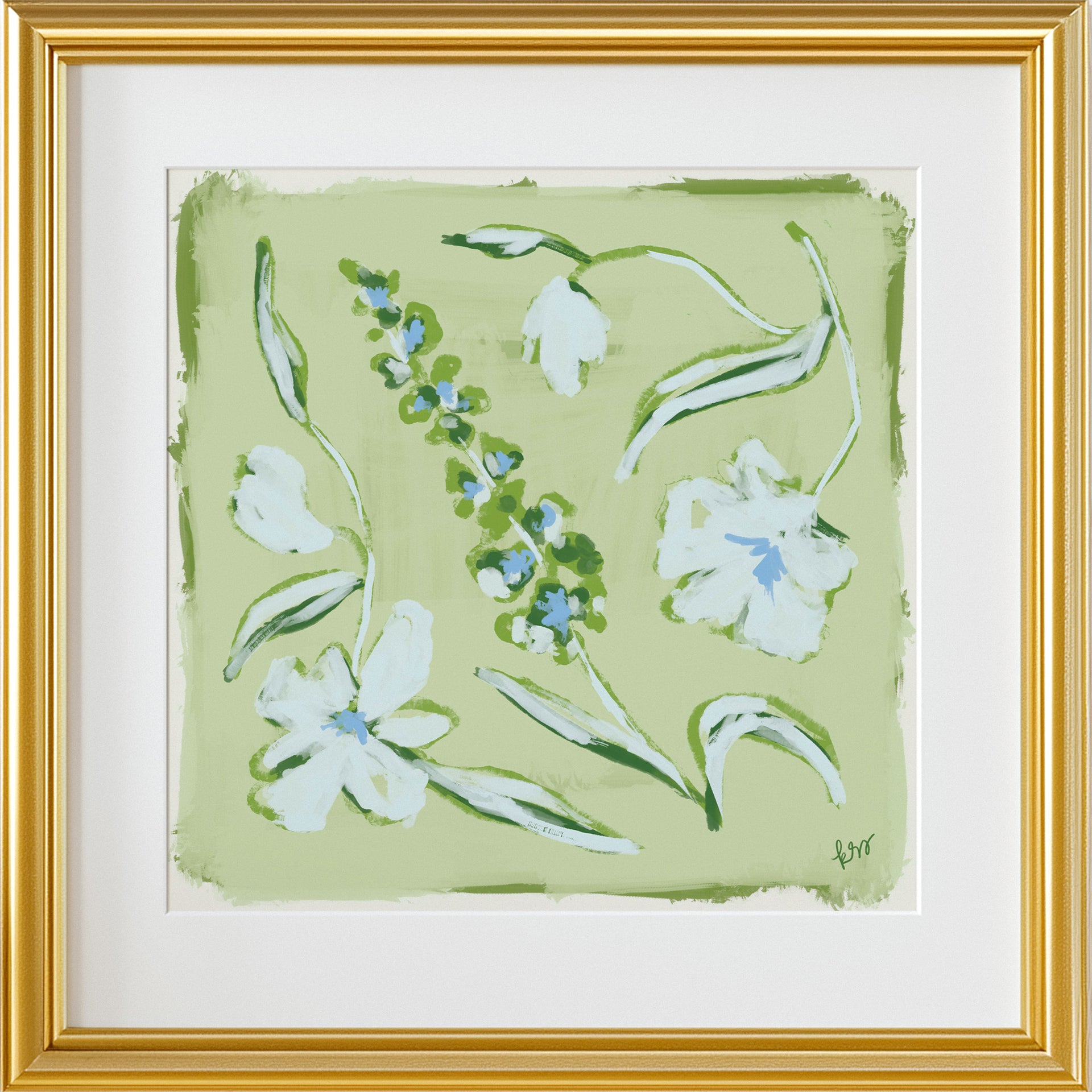 Painterly Arrangement – Key Lime