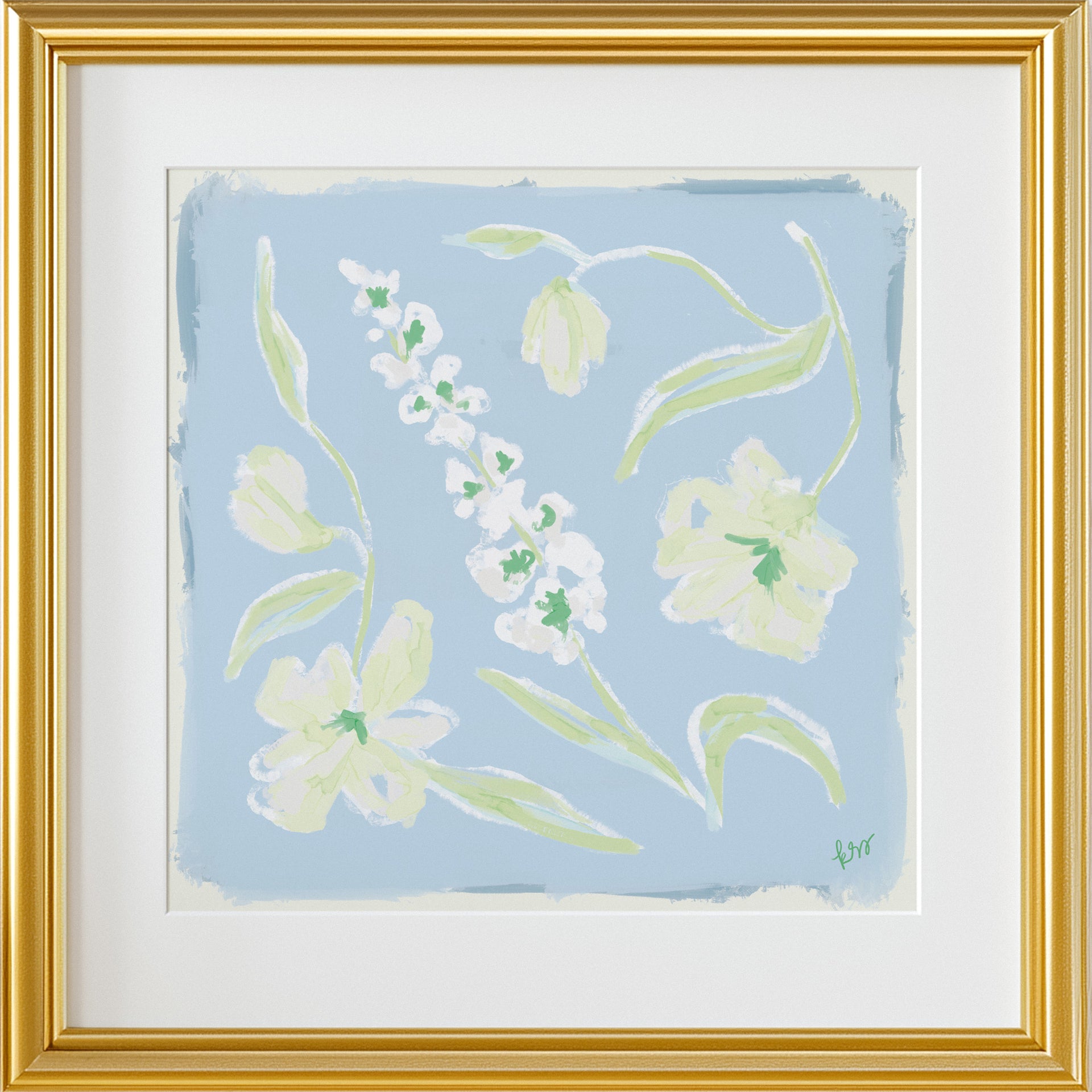 Painterly Arrangement – Sky Blue