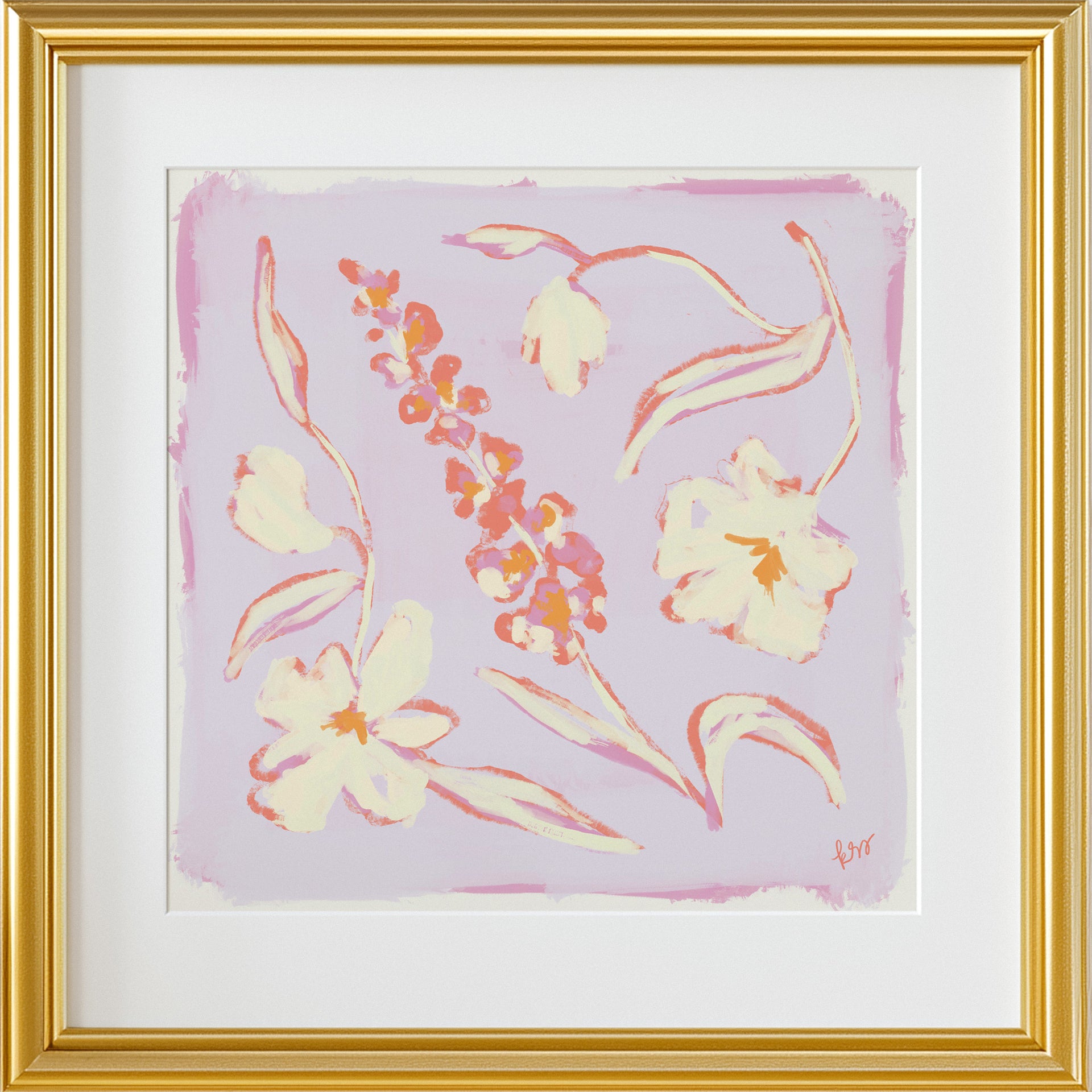 Painterly Arrangement – Violet Rose