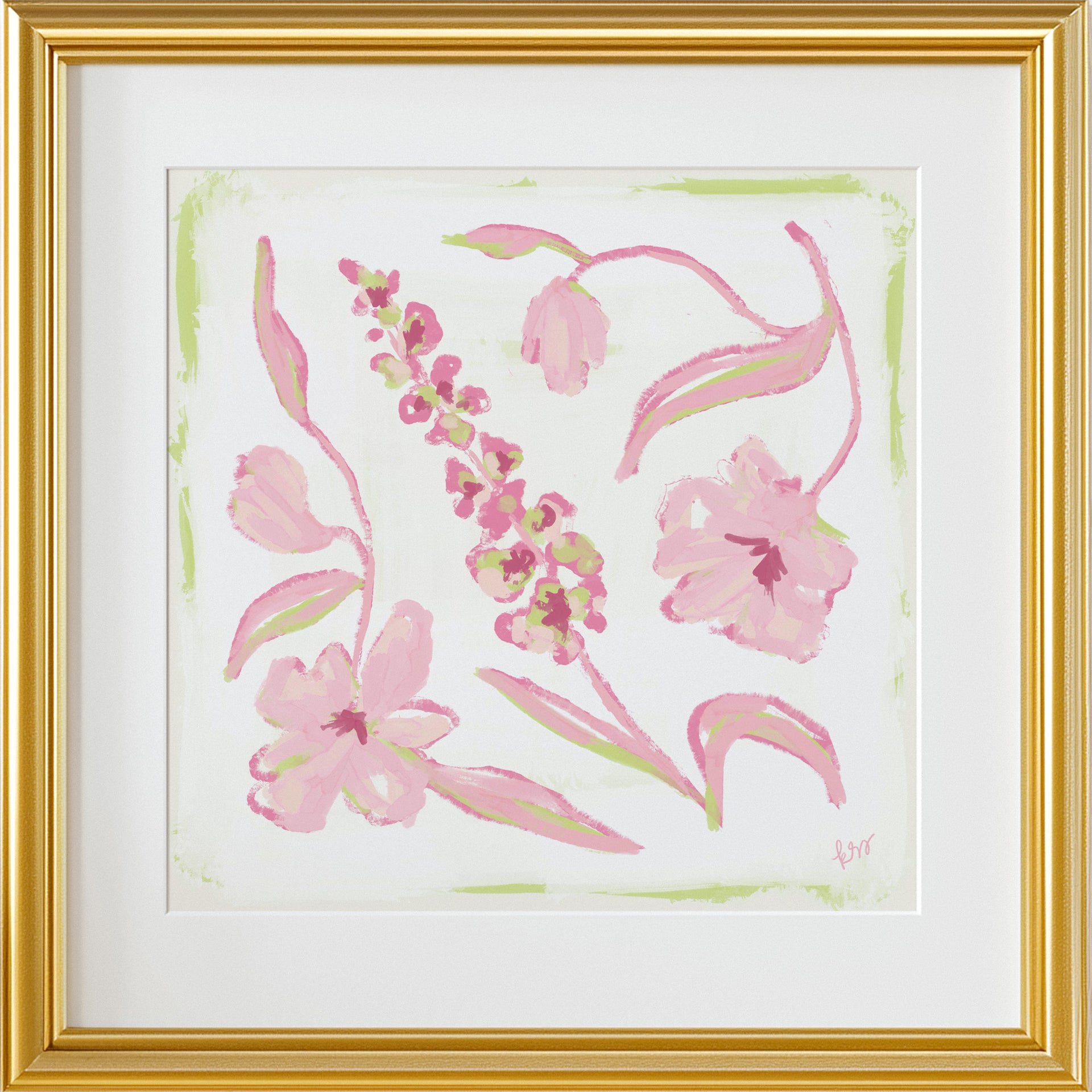 Painterly Arrangement – Pinks