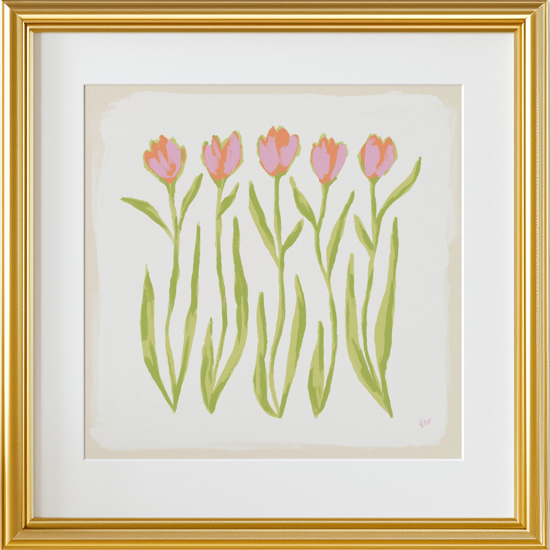 Tulips – Blush Green