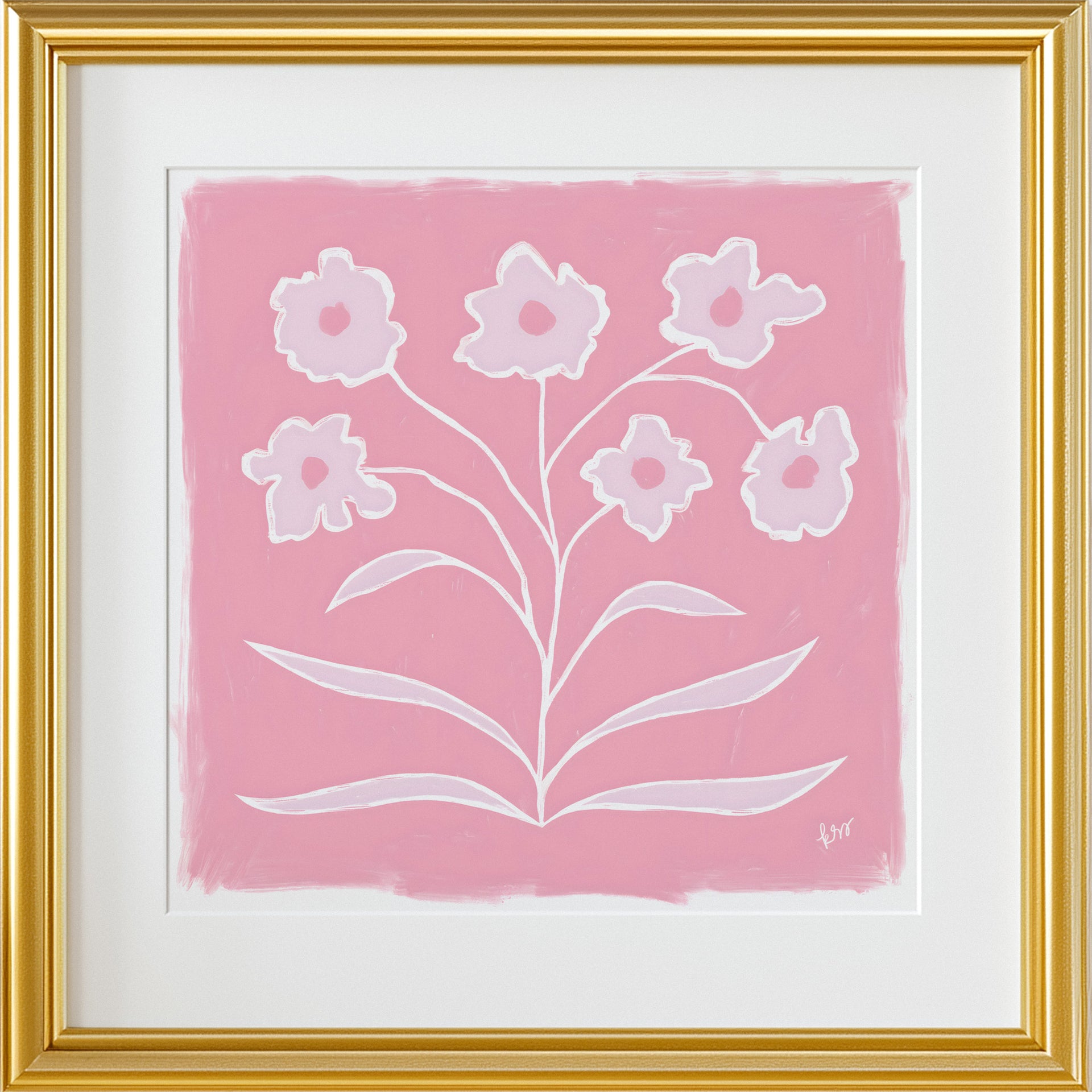 Abstracted Florals – Peony Pink