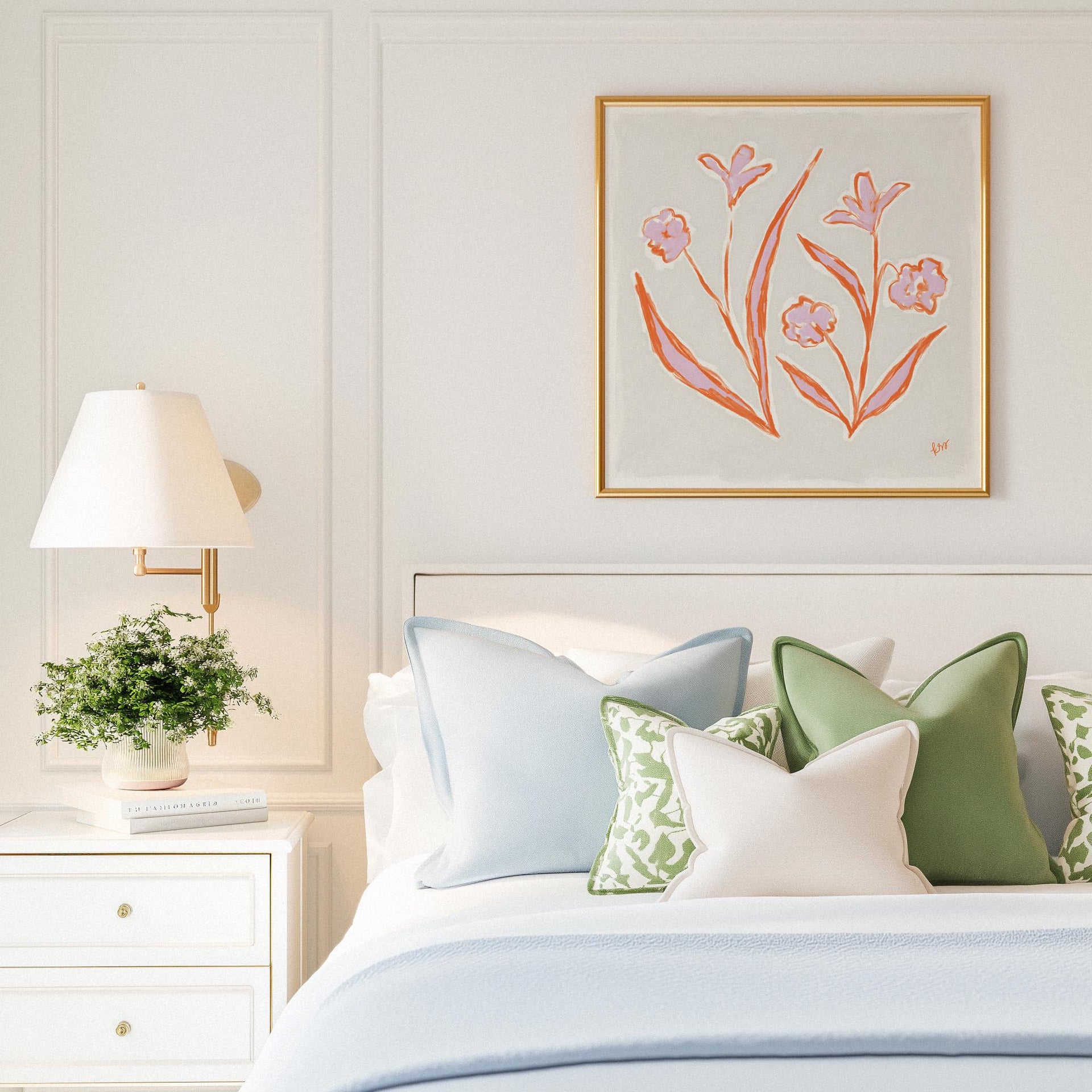 Garden Blooms – Warm Red