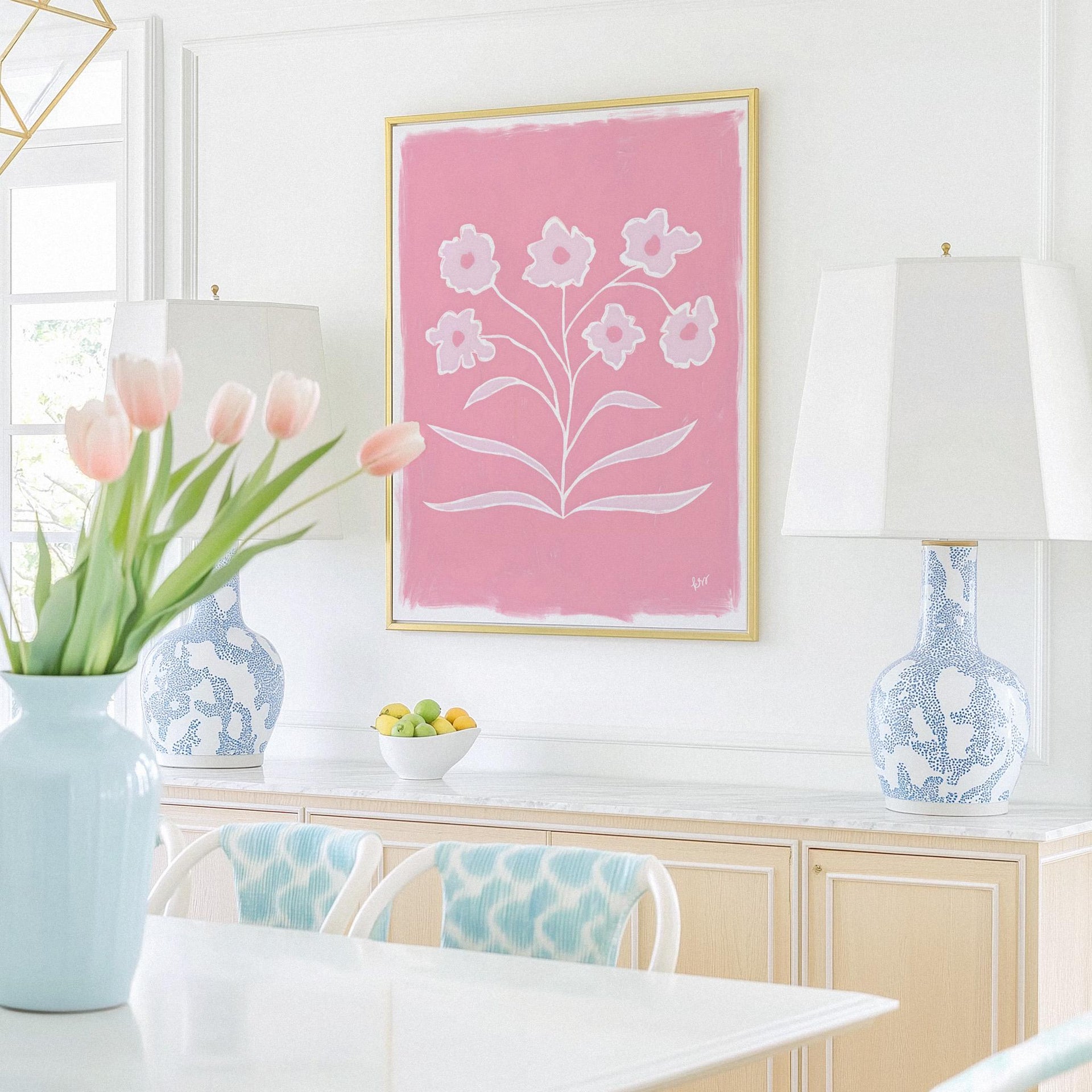 Abstracted Florals – Peony Pink