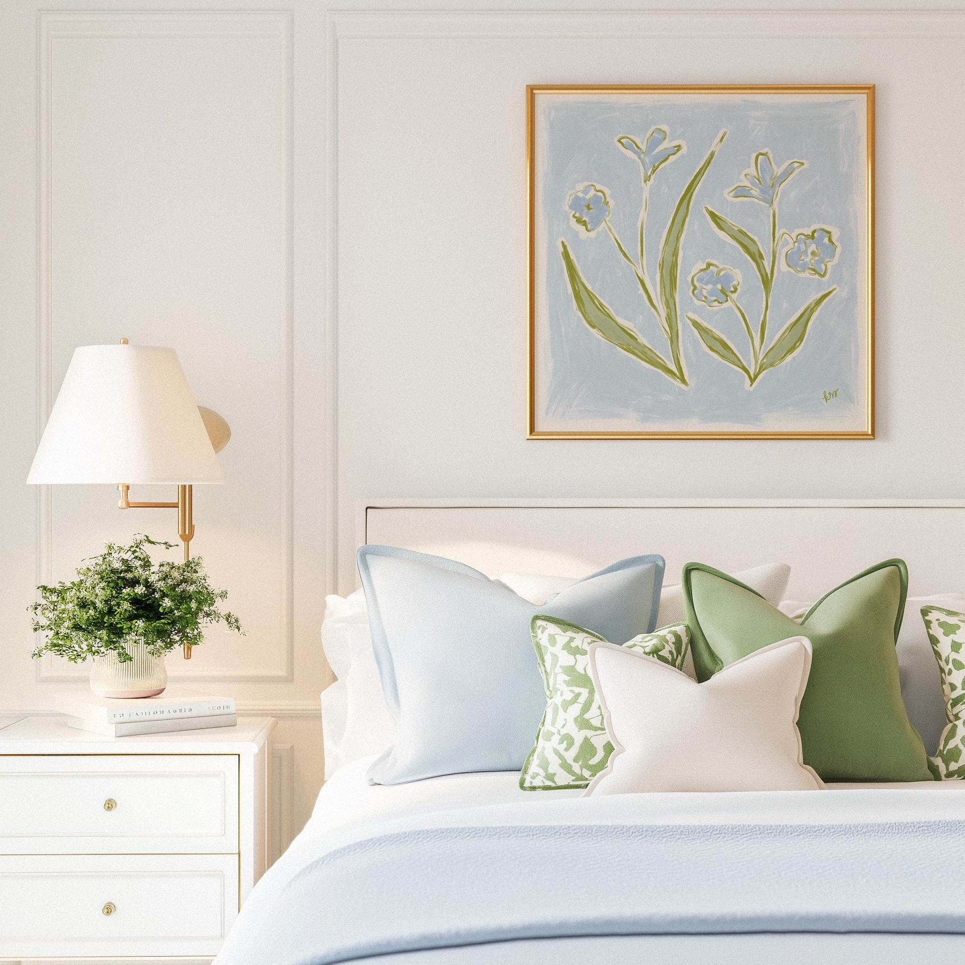 Garden Blooms – Sky Blue