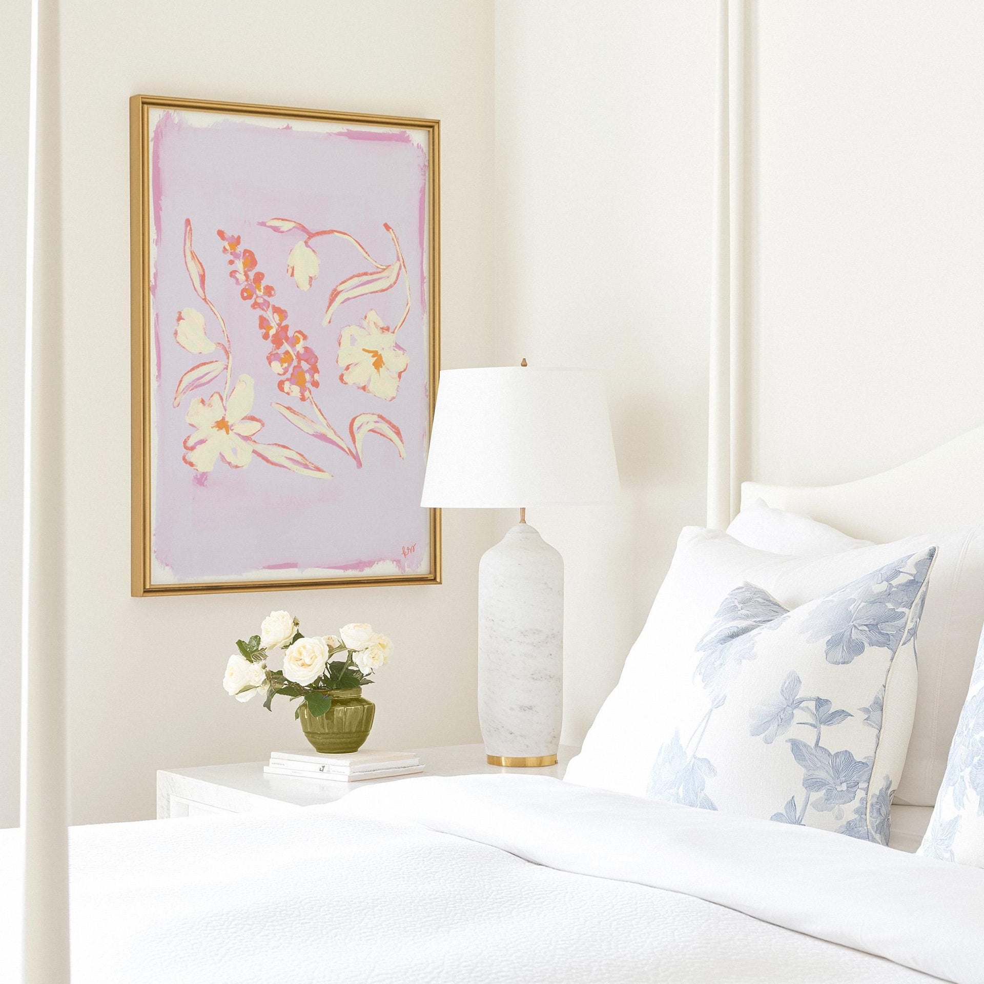 Painterly Arrangement – Violet Rose