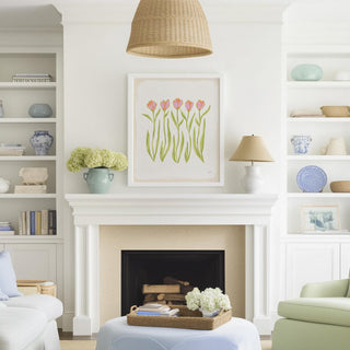 Tulip Quartet No. 1 botanical wall art print.