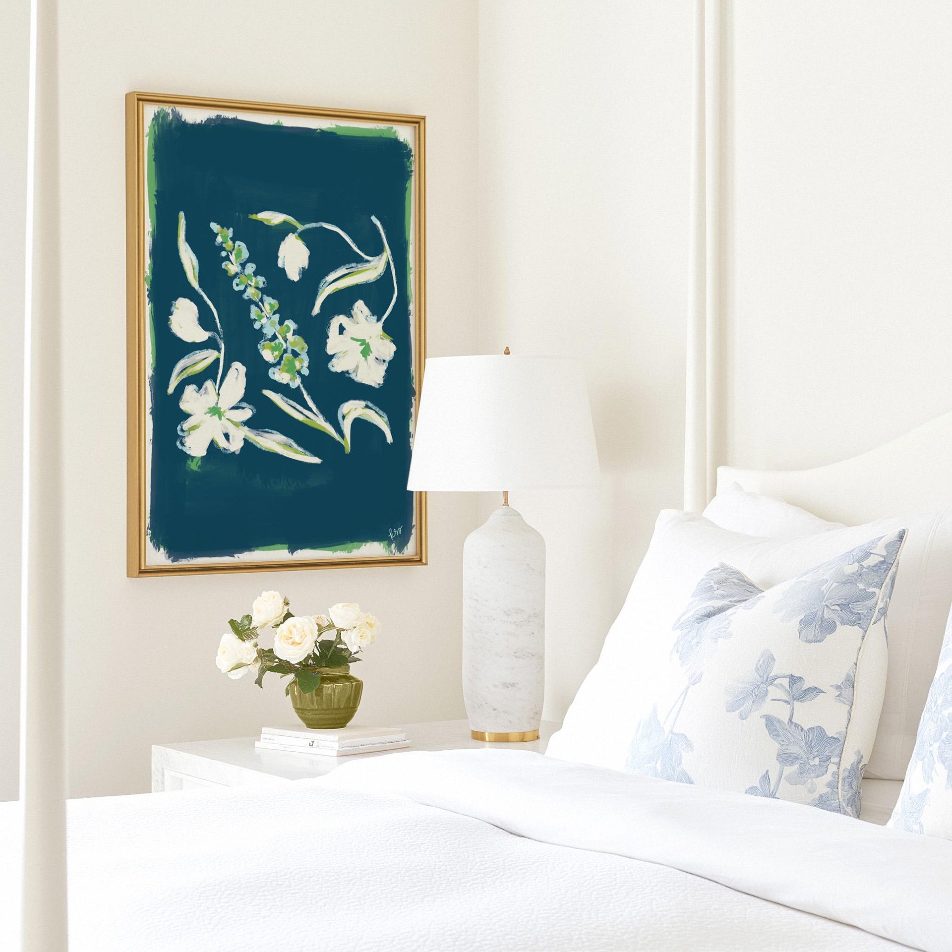 Painterly Arrangement – Navy