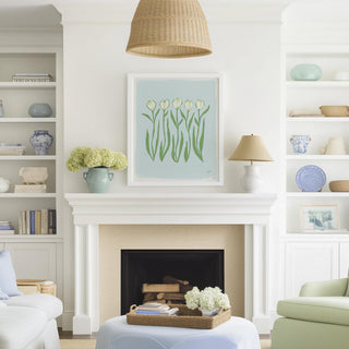 Tulip Quartet No. 2 botanical wall art print.