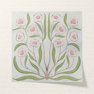 Botanical Study · Pink & Green