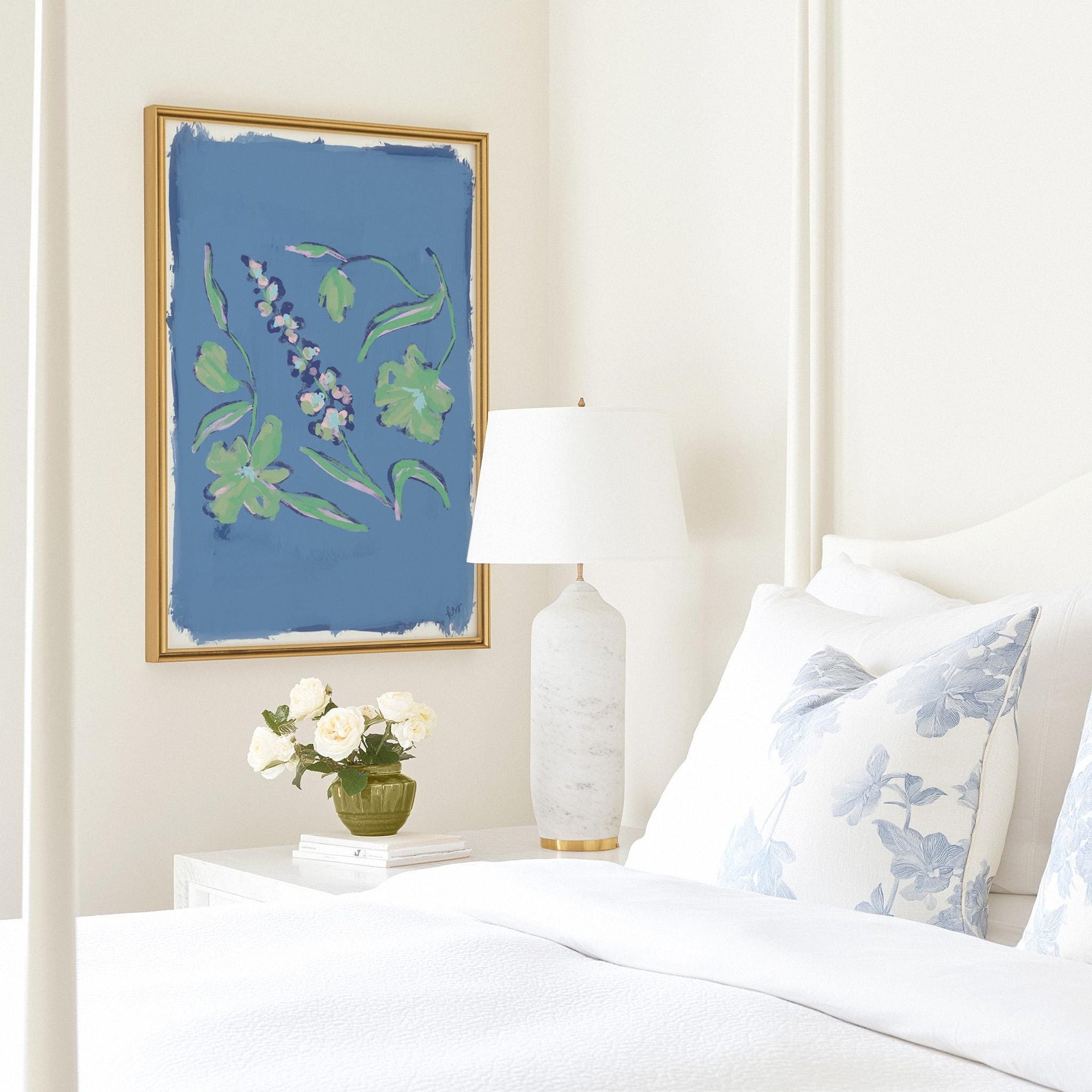 Painterly Arrangement – Indigo