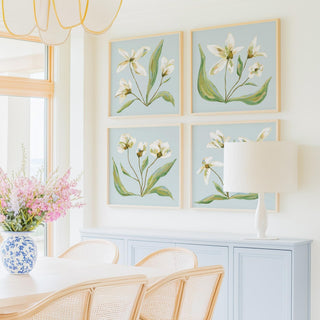 Field Notes Spring, set of four floral art prints.