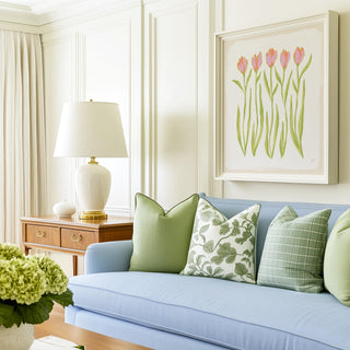 Tulip Quartet No. 1 floral wall art print.