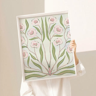 Botanical Study · Pink & Green