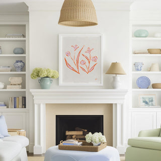 Floral Study No. 8 botanical wall art print.