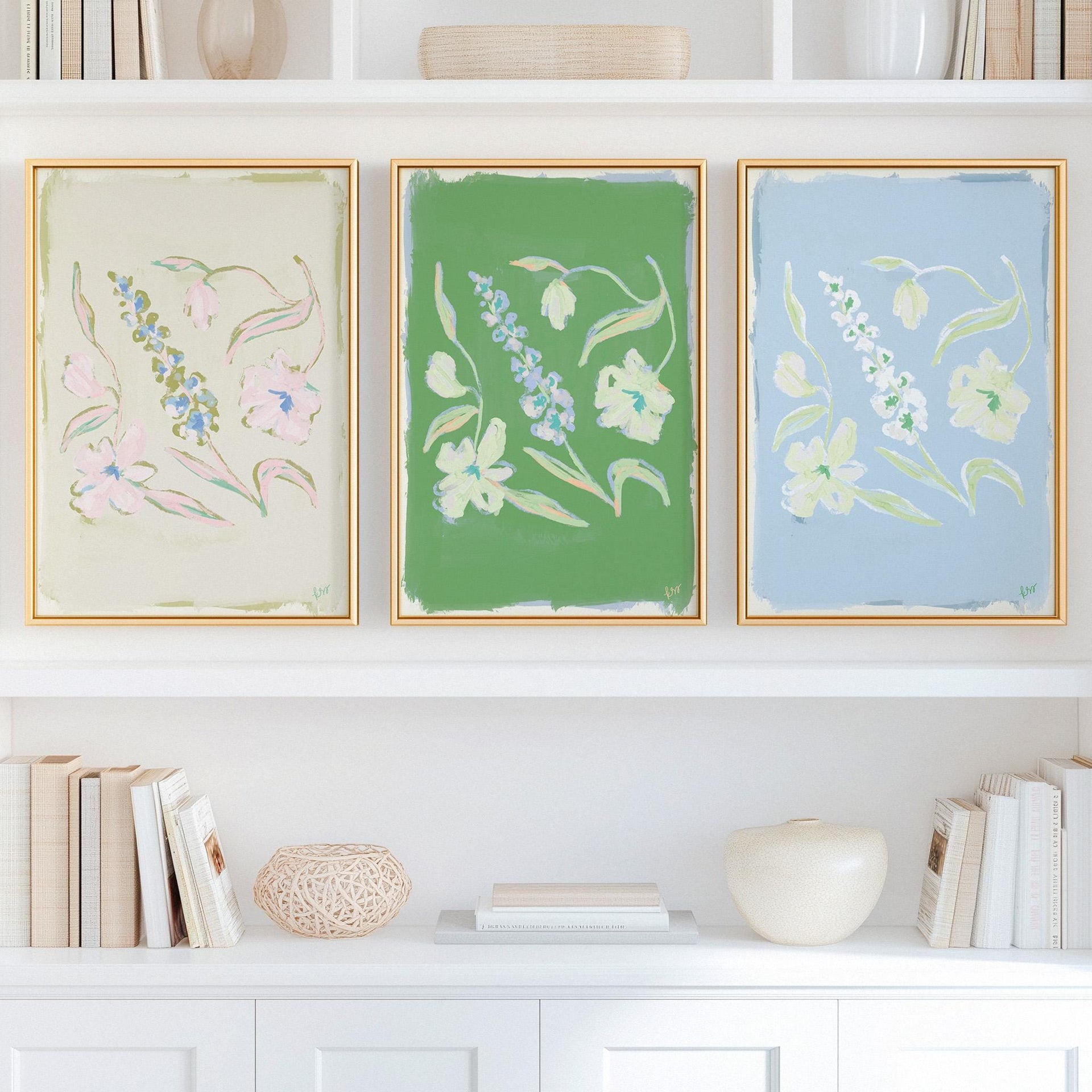Painterly Arrangement – Multi Set of 4