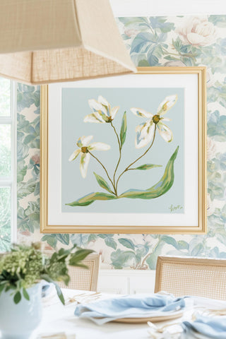 Field Notes Spring No. 4 floral wall art print.