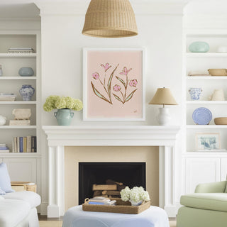 Floral Study No. 7 botanical wall art print.