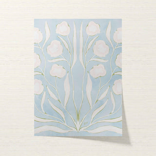 Botanical Study · Blue & White