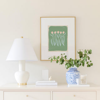 Tulip Quartet No. 3 floral art print.