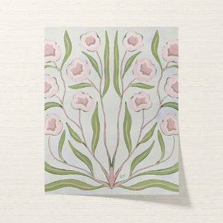 Botanical Study · Pink & Green