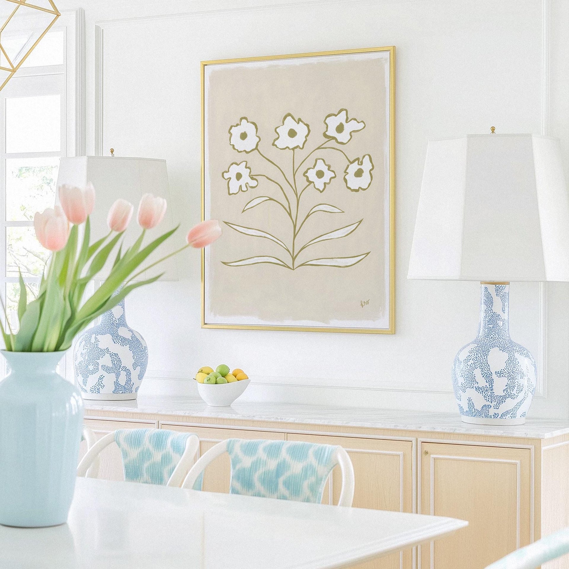 Abstracted Florals – Khaki