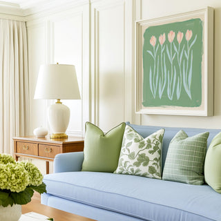 Tulip Quartet No. 3 floral wall art print.