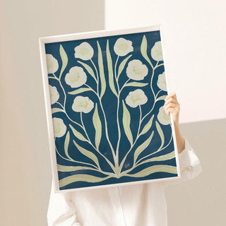 Botanical Study · Blue & Navy