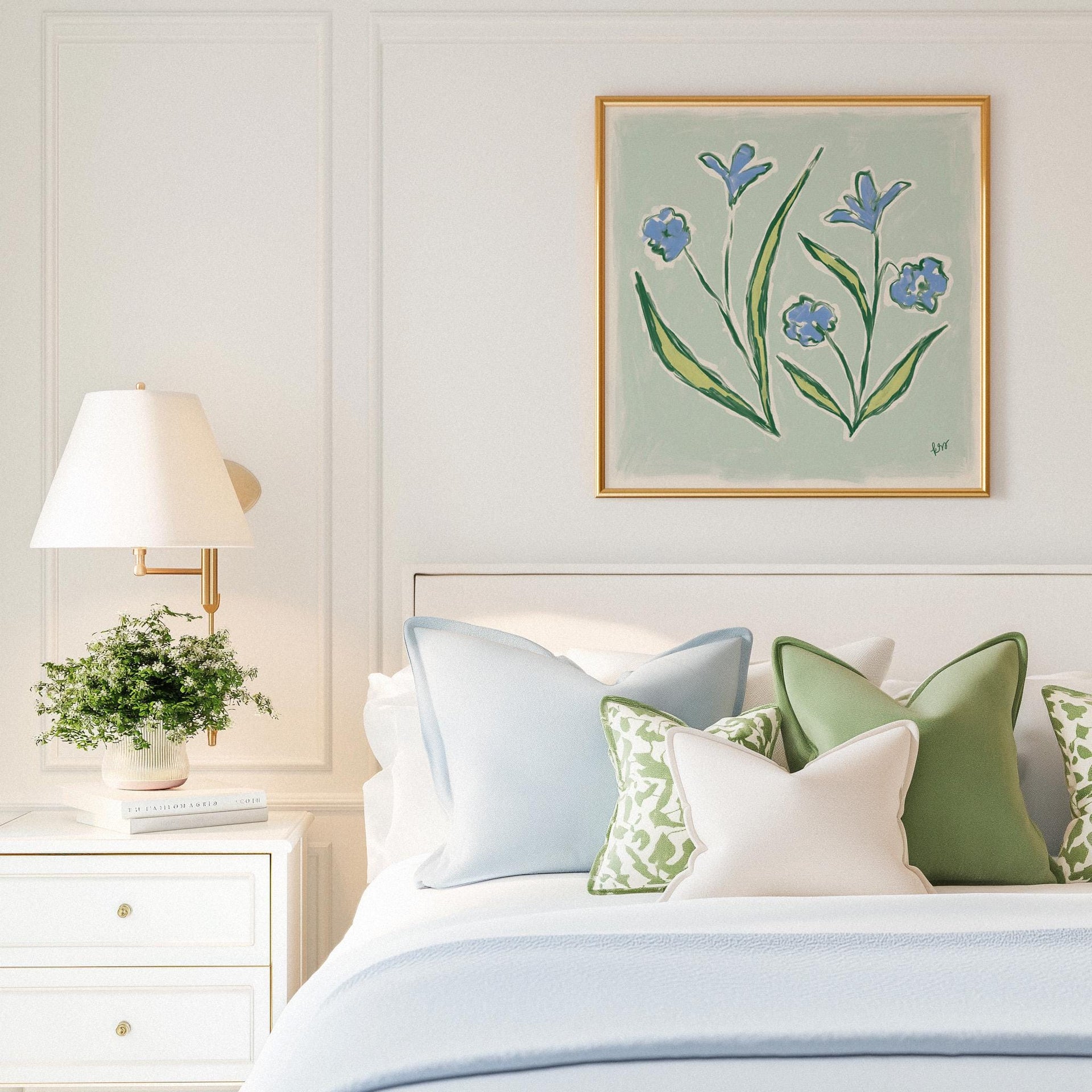 Garden Blooms – Sage Blue