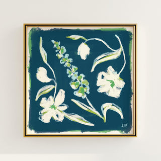 Garden Arrangement No. 3, set of four floral art prints.