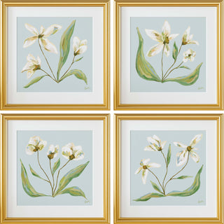 Field Notes Spring, set of four floral art prints.