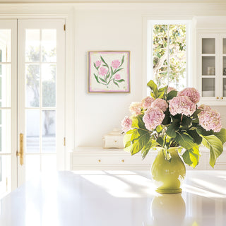 Hydrangea Study No. 2 botanical wall art print.