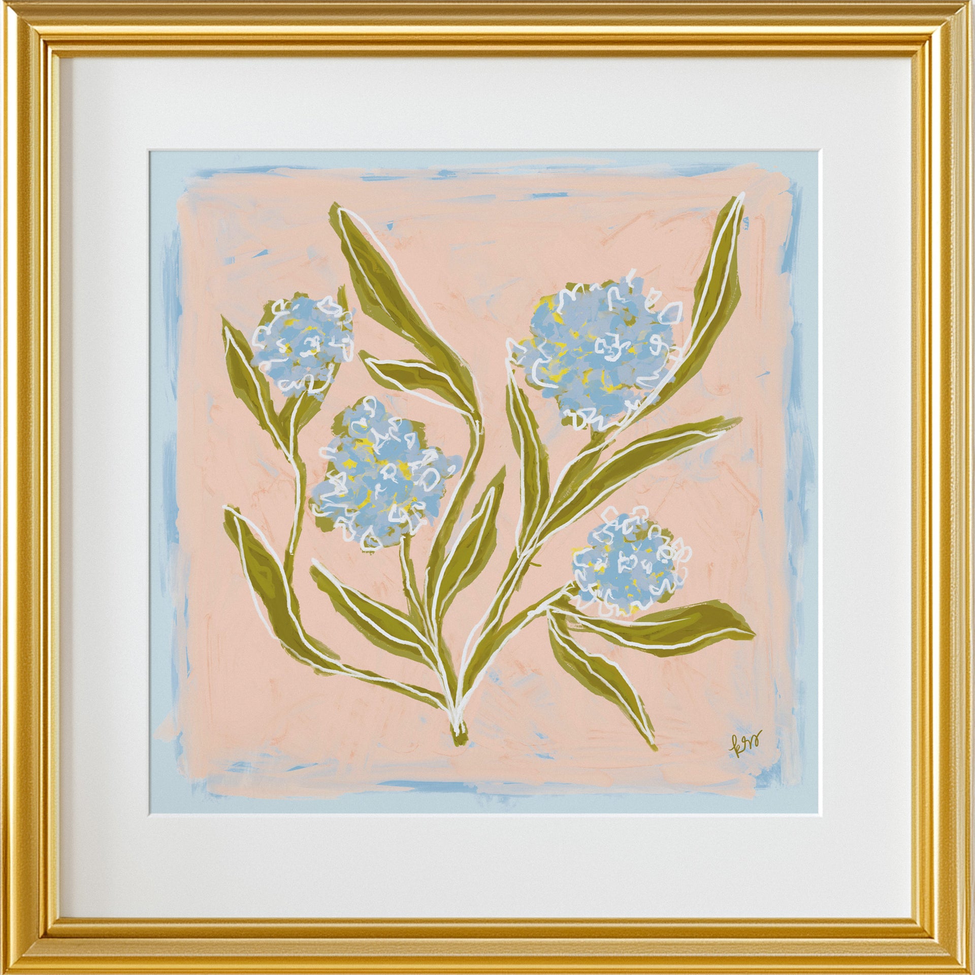 Porch Blossoms – Coral Sky