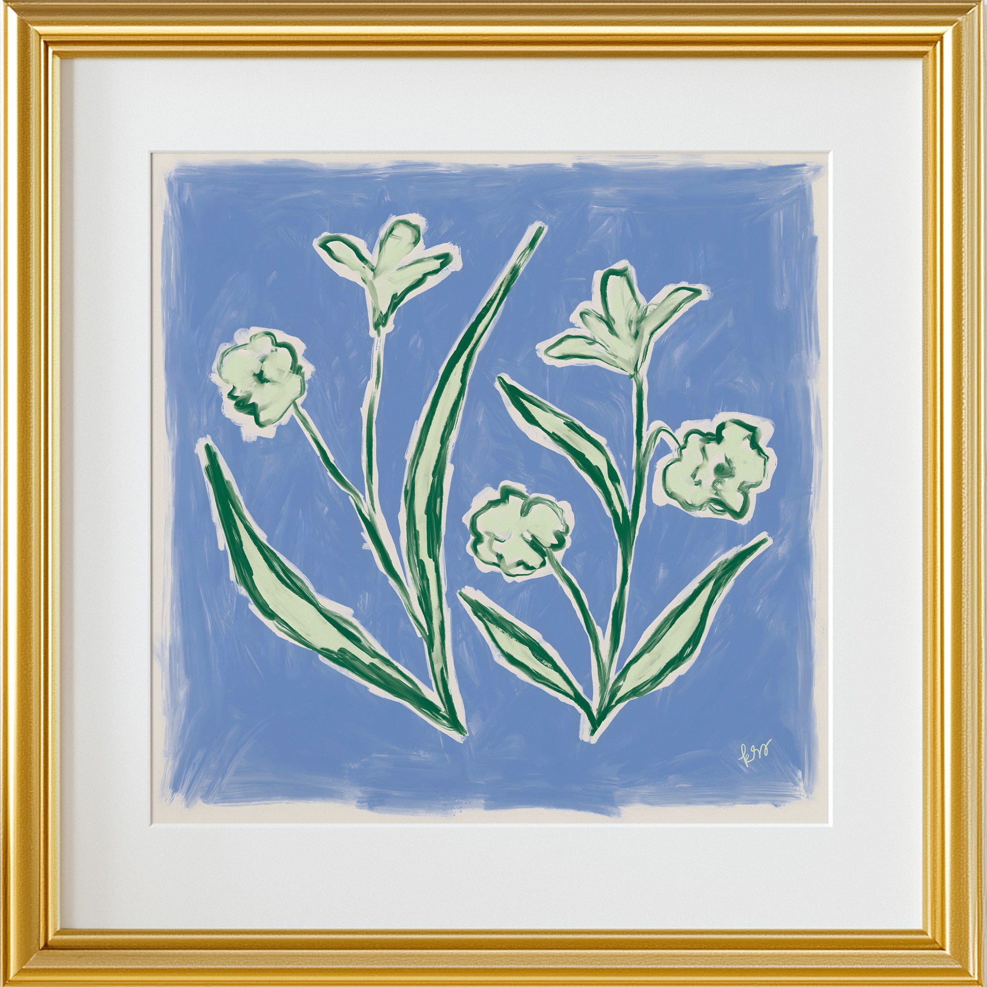 Garden Blooms – Indigo
