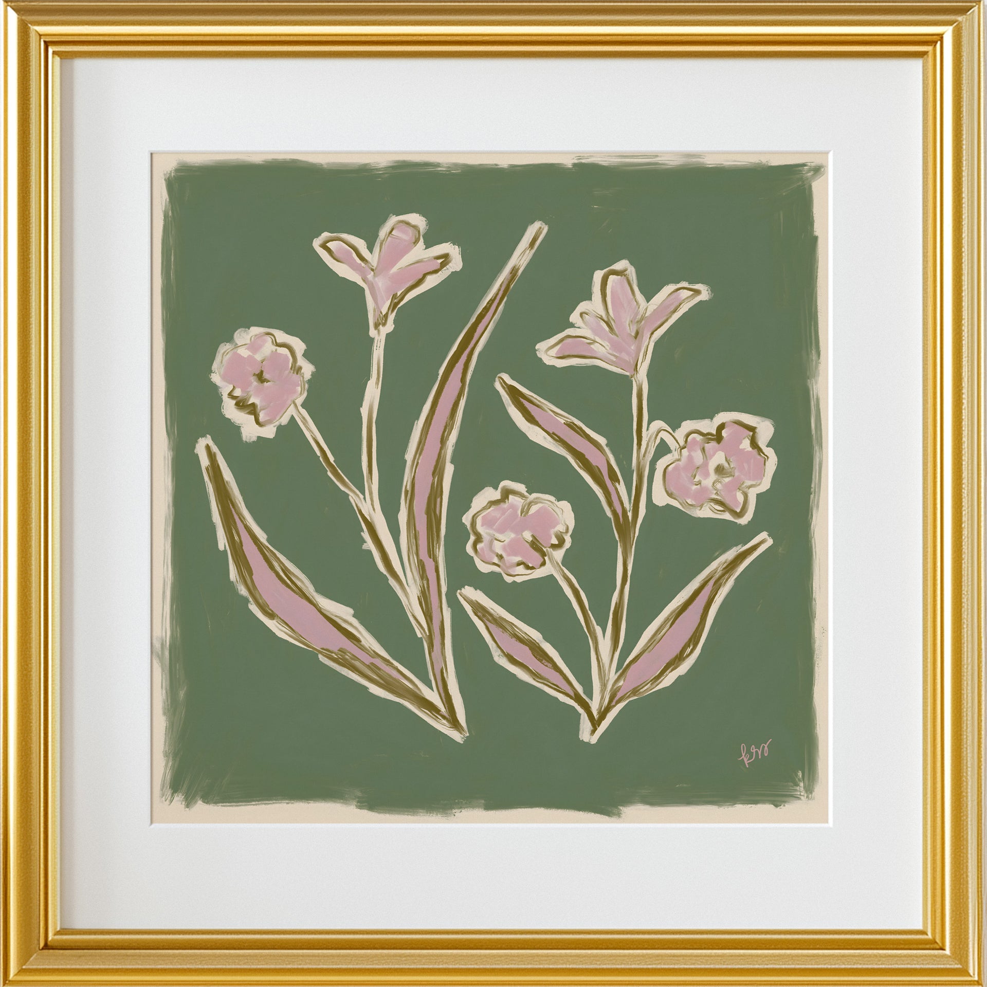 Garden Blooms – Deep Green