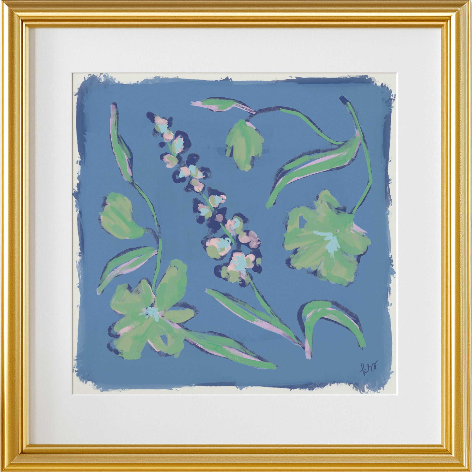 Painterly Arrangement – Indigo