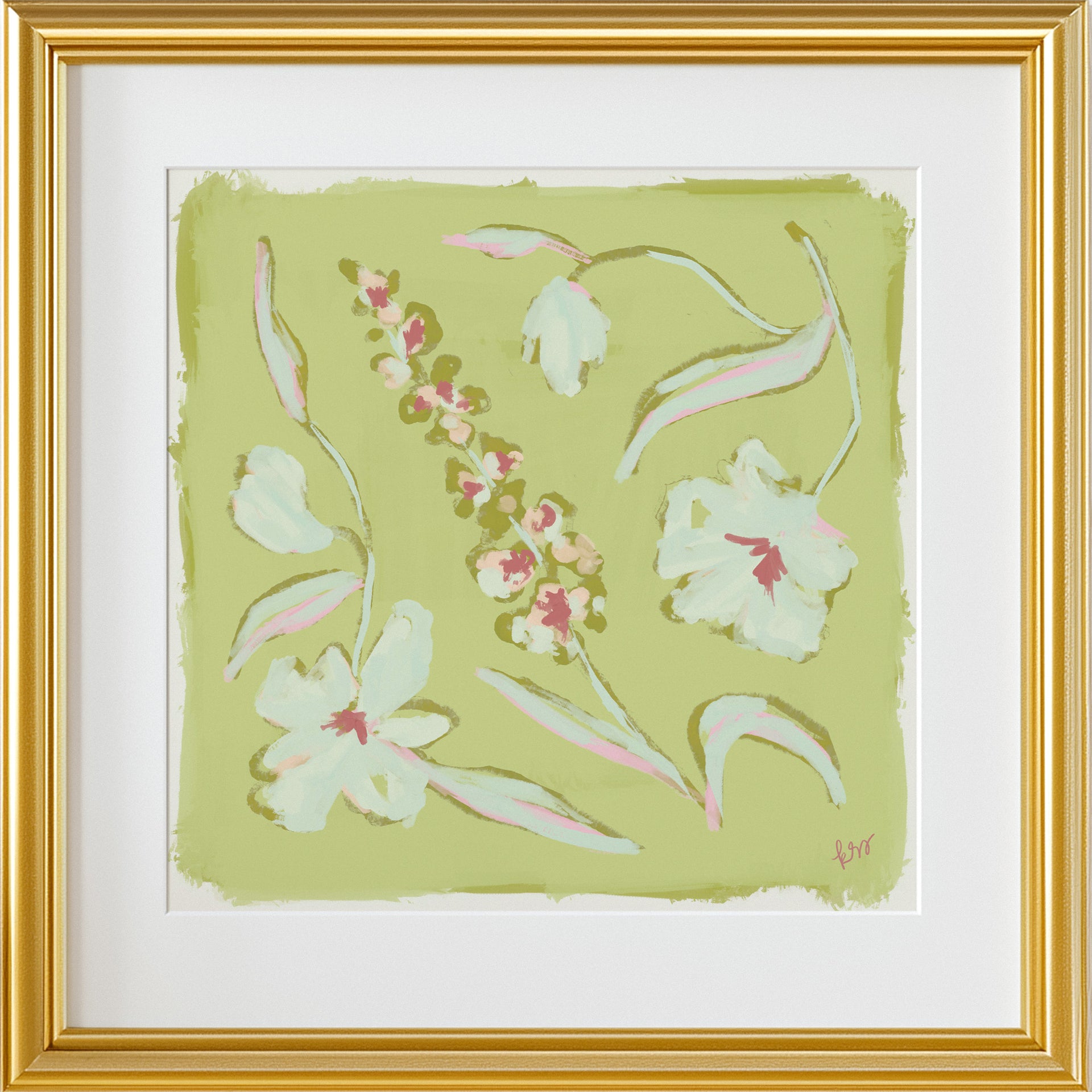 Painterly Arrangement – Pistachio