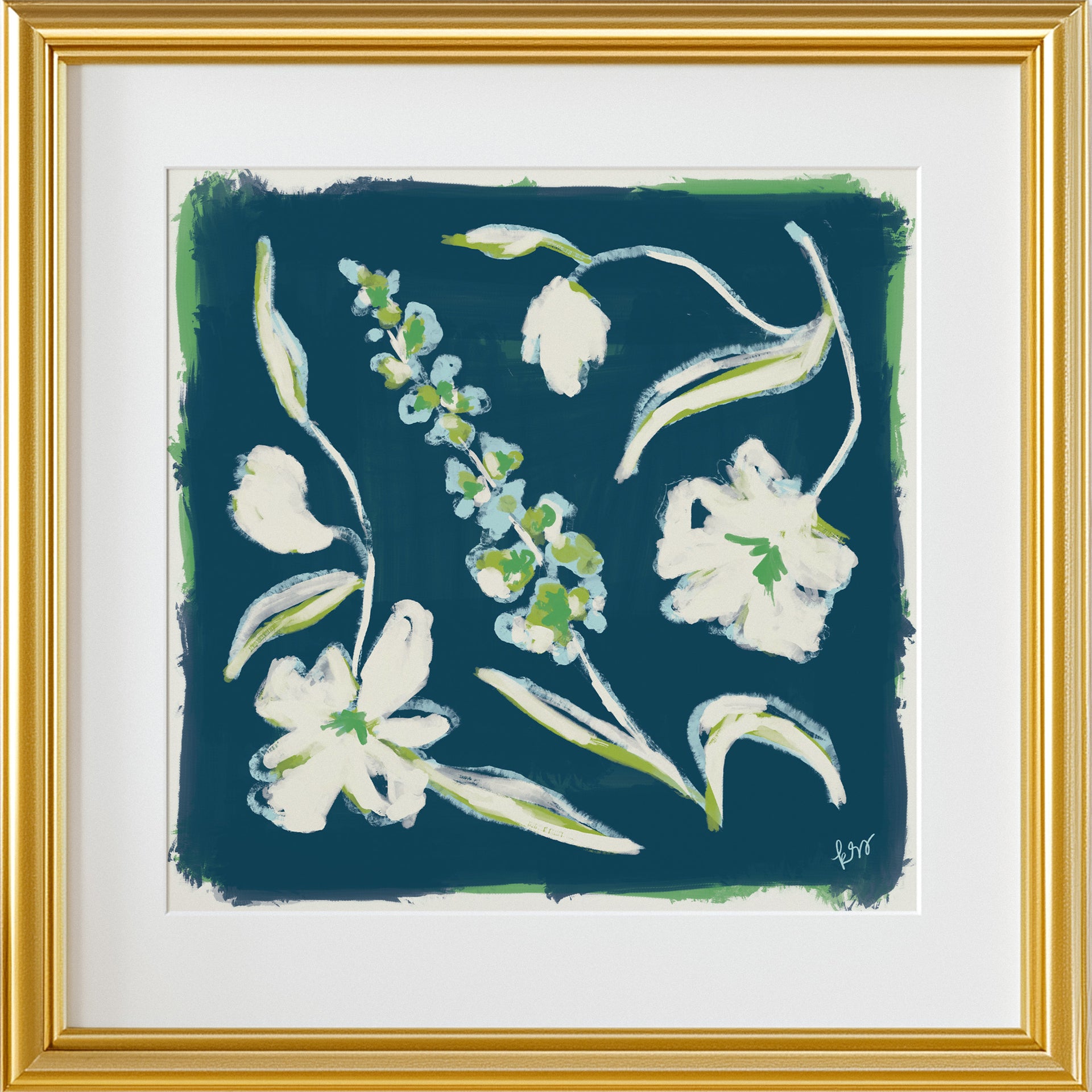 Painterly Arrangement – Navy