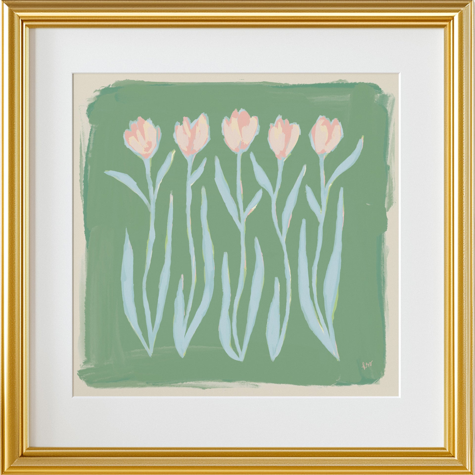 Tulips – Sage Pink