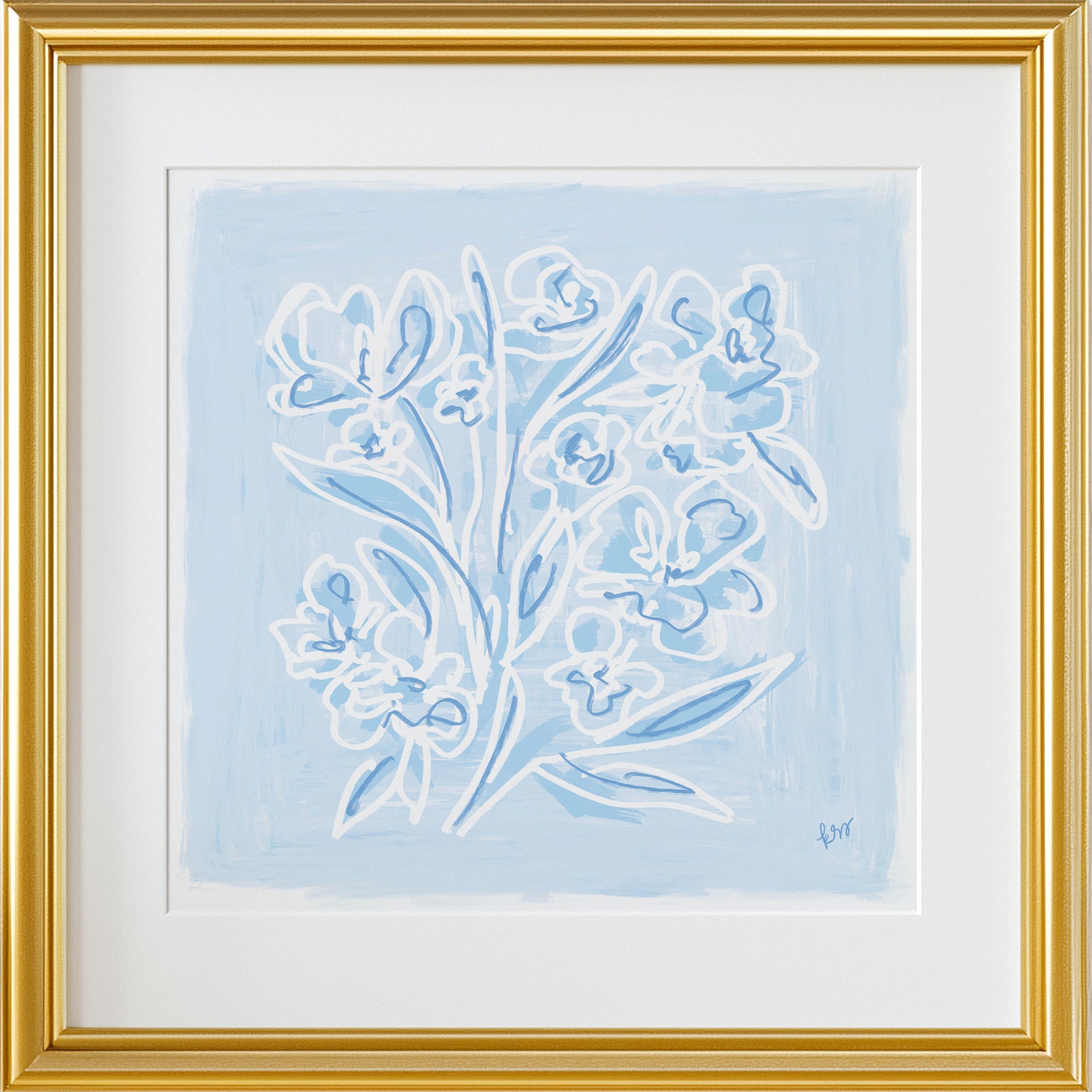 Blue Florals