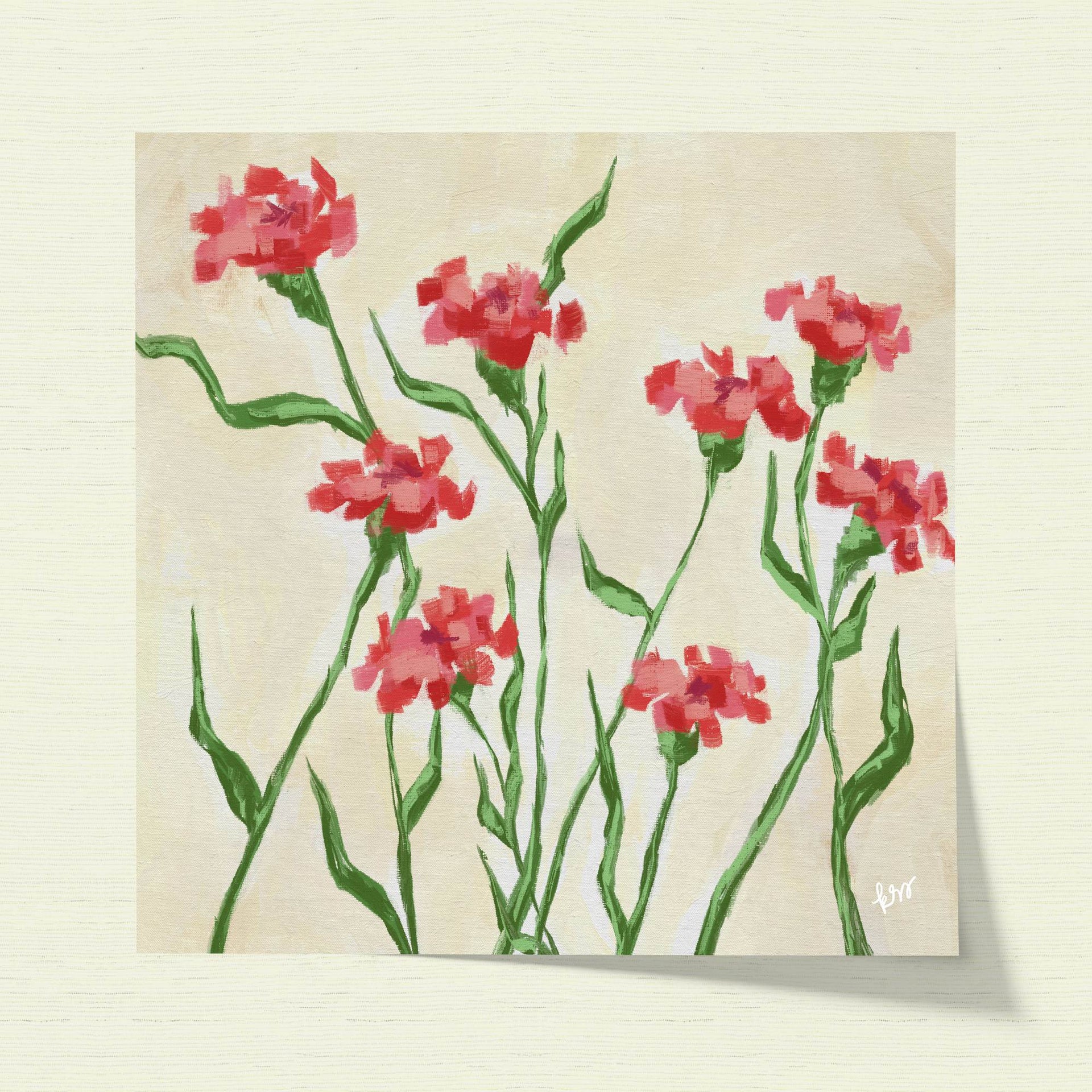 Cardinal Carnations No. 04 | House of Bloom Collection