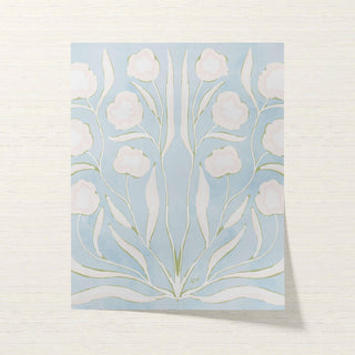 Botanical Study · Blue & White