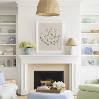 Floral Study No. 12 botanical wall art print.
