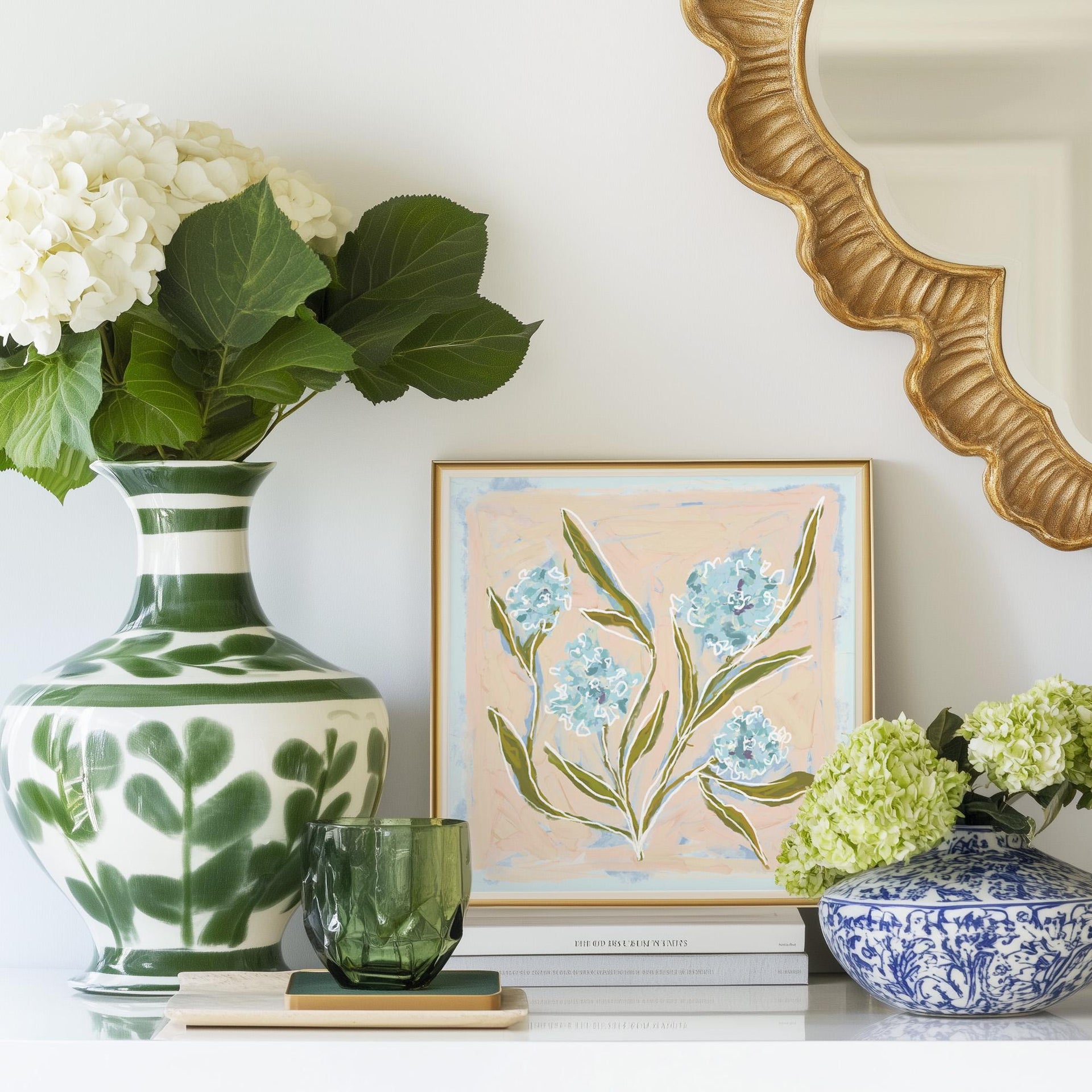 Porch Blossoms – Coral Sky